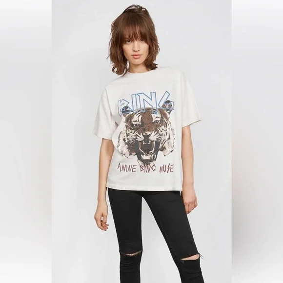 Anine Bing Tops Anine Bing Tiger Tshirt Poshmark